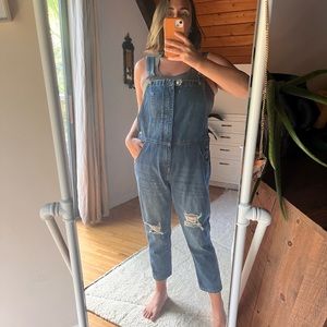 Genuine People Distressed Overalls